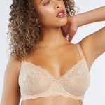 Savage X Fenty Floral Lace Unlined Bra in Honey Nude Size 36DD Photo 0