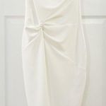 Nookie NWT Lust One Shoulder Midi Dress in White Bridal sz Large Photo 0