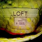 Loft Ann Taylor Marisa polka dot summer shorts beige with yellow dots Photo 2