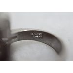 Source Unknown Elegant 18K Gold Plated Pink Crystal Clear Rhinestone Size 6 Cocktail Ring Photo 2