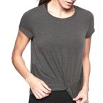Athleta Women’s Essence Twist Front Heather Gray Classic Athletic Blouse Size XS Photo 0