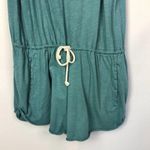 ZARA  TRF Blue Scoop Neck Sleeveless Pocket Front Cotton Romper S Photo 3