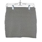ZARA TRF Flirty Pullon Diamond Mini Skirt Band Elastic Waist S Black White #2977 Photo 0