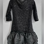 ZARA NWT ZW COLLECTION FLYAWAY SKIRT
SEQUIN DRESS BLACK holiday party size S Photo 4
