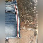 AQUA Denim Jean Shorts With Red White & Blue Side Detail Sz 26 Photo 1