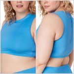 ANDIE NWT Swim The Venice High Neck Top Swim Top Azul Blue Size Medium M NEW Photo 1