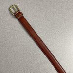 Dooney & Bourke Dooney Bourke Belt Burgundy Leather Solid Brass Buckle Dress Preppy Mens Size 38 Photo 2