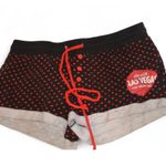 Coca-Cola Las Vegas Lounge Shorts Women’s L Black Red Polka Dot Retro Photo 0