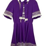 Vintage Kate Schorer Square Dance Full Circle Dress Purple Western Rockabilly S Photo 0
