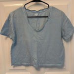Old Navy  Light Blue Crop Tee - Size Small Photo 0