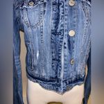 American Eagle Distressed Jean Jacket - Size Medium Photo 1