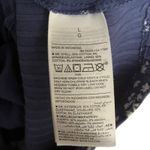 Old Navy  Floral Print Ribbed Crop Top Navy Blue Sleeveless Tank Top Casual‎ Photo 5