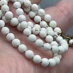 3 “oops a daisy” vintage metal enamel beaded necklaces. White Photo 6