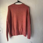 Loft  Argyle‎ Sweater Coral Pink Orange Small Knit Pullover Preppy Gilmore Girls Photo 5
