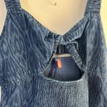 Anthropologie‎ Pilcro Ikat sleeveless denim mini sundress size XS Blue Photo 5