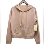 Kensie Sportswear Fit Hooded Long Sleeves Sweatshirt Pink Blush Casual Size M Photo 4