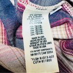 Cloth & Stone ANTHROPOLOGIE Plaid Tie Waist Shirt - Small Photo 4