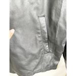 Vintage Leather Black 100% Genuine Leather Zip Up Bomber Jacket XXL Size XL Photo 6