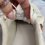 UGG  Dinale Sneaker‎ Lace Up White Mesa Sand Cow Print Leather Casual Sz 8.5 US Photo 7