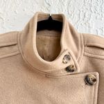 Theory  Wool Blend Long Sleeve Double Breasted Pea Coat Jacket Brown Womens S Photo 2