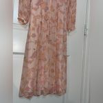 Tommy Hilfiger Paisley Chiffon Midi Dress 2 Garden Party Peasant Bishop Sleeves Photo 10