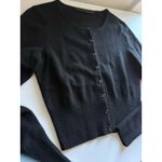 Jenni Kayne $325 New Cashmere Finley Cardigan - Black - Small Photo 4