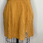 Aeropostale Gingham Mini Dress- Yellow- Size Large Photo 4