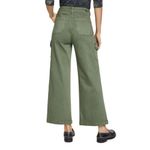 Paige Carly Wide Leg Ankle Cargo Pants Ivy Green NWT Size 27 Photo 3