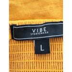 Forever 21 NWOT Forever‎ 21/Vibe Golden Yellow Cotton Button Front Stretch Mini Dress - L Photo 5