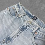 Gap | High Rise Destructed Cigarette Denim Jeans Light Wash Indigo Size 12 31R Photo 3