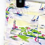 ISLAND REPUBLIC Cotton Blend Sailboat Print Skort, Size 8 Photo 5