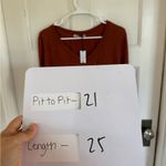 Michael Stars NWT  supima cotton slub in lava (rust orange) Photo 5