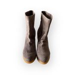 Stuart Weitzman new  𖦹 Bootscout Wedge Heel Ankle Boot 𖦹 Dark Taupe Suede 𖦹 10 Photo 8