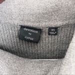 Cyrus Nordstrom Devotion by Cowl neck Sweater Ribbed Knit New charcoal Size XS Photo 3