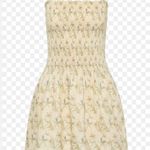 Faithfull the Brand NWT GERIBA MINI LINEN DRESS Daffodil Cream 4 Photo 5
