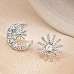 Mismatched sun and moon earrings Photo 0