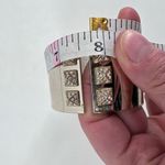 Victoria's Secret  Scandalous Hinged Gold Tone Rhinestone‎ Cuff Bangle Bracelet Photo 4