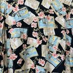 Bahama Beach Woman Y2K Pattern Gyaru button up Black Size 3X Photo 6