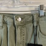 Women's Willow Boutique x Risen Distressed Large‎ High Rise Olive Denim Short Green Photo 2