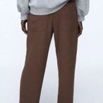 ZARA NWT Textured Dusty Purple High-Waisted Pants Photo 1