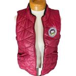 Ivory Ella  maroon burgundy puffer vest size Medium Photo 9