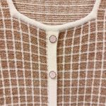 Lost + Wander Camille Tweed Mini Sequin Sweater Mini Dress in Gold OS NWT Photo 2