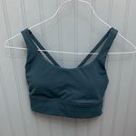 Lululemon  Strappy Back Sports Bra Teal Green Athletic‎ Workout Top Size 4 Photo 0