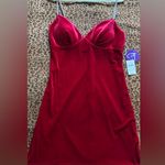 Windsor Monroe Rhinestone Strap Velvet Formal Mini Dress Photo 1