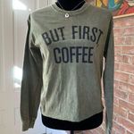 Cold Crush NWT  But First, Coffee Vintage Raw Hem Tshirt S Photo 0