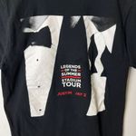 Urban Outfitters Legends of the Summer Stadium Tour Tee Justin Jay-Z Black 2013 Small Unisex Photo 5