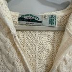 Aran Crafts 100% Merino Wool Chunky Cable Knit Hooded Sweater Zip Up Jac… Photo 5