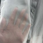 Weekend Stories Ria‎ Blouse in Blue Gray XXS Gray Photo 5