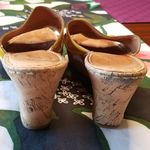 πBORNπ Cork Platform Wedge Sandal Patent Leather Size 10 Photo 7