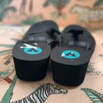 Airwalk New  Black Slight Wedge Women’s Sandals Flip Flops Size 10 Photo 4
